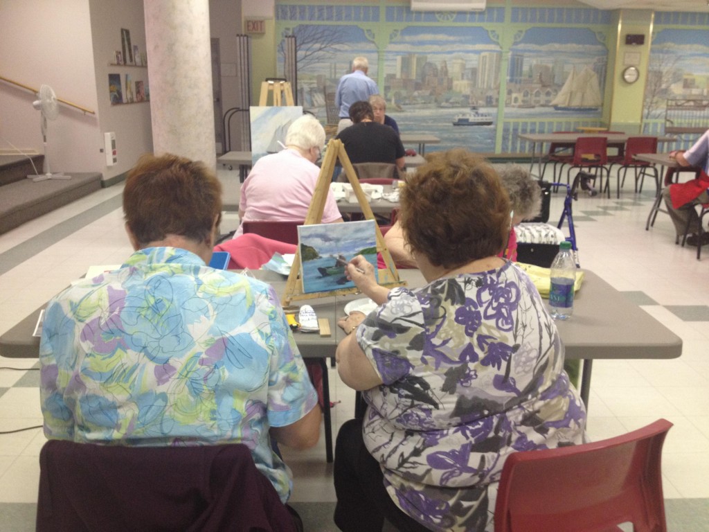 A shared interest in painting brings people together
